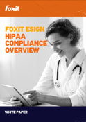 Foxit eSign HIPAA-Konformitätsübersicht